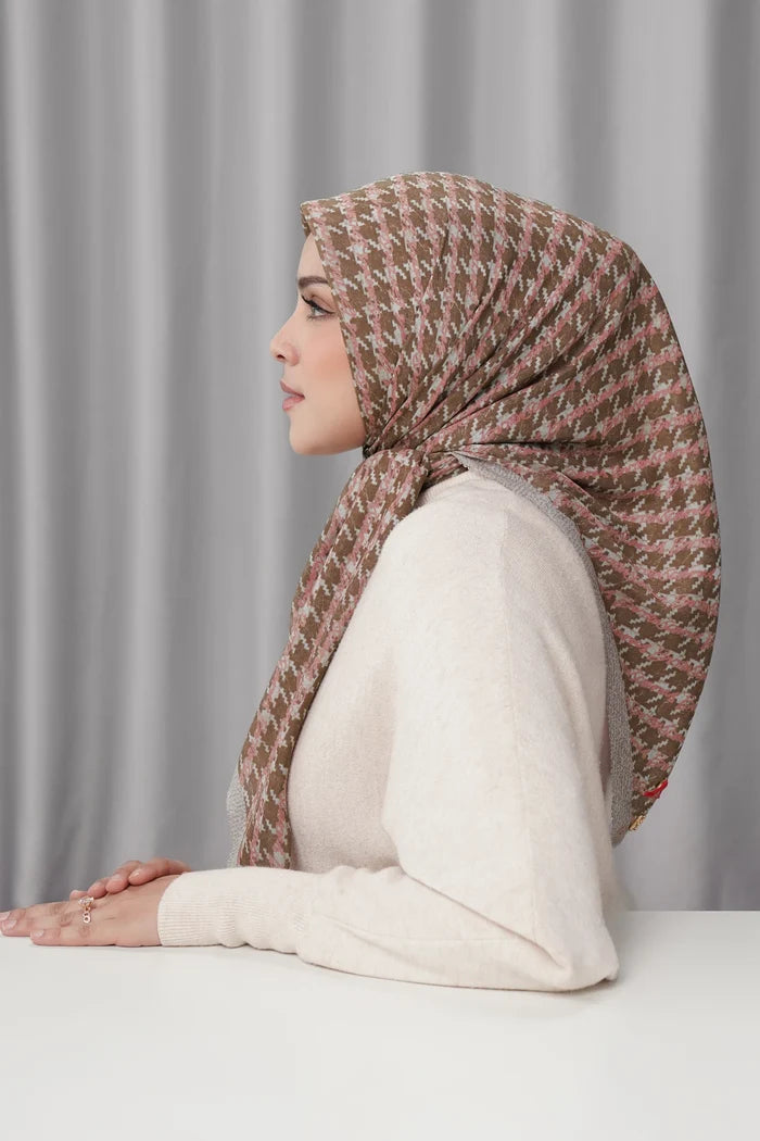 the editor square scarf in tribeca by buttonscarves x the devil wears prada 2 side view