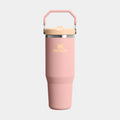 The IceFlow Flip Straw 2.0 30oz Mens Tumbler (Peach Rose)