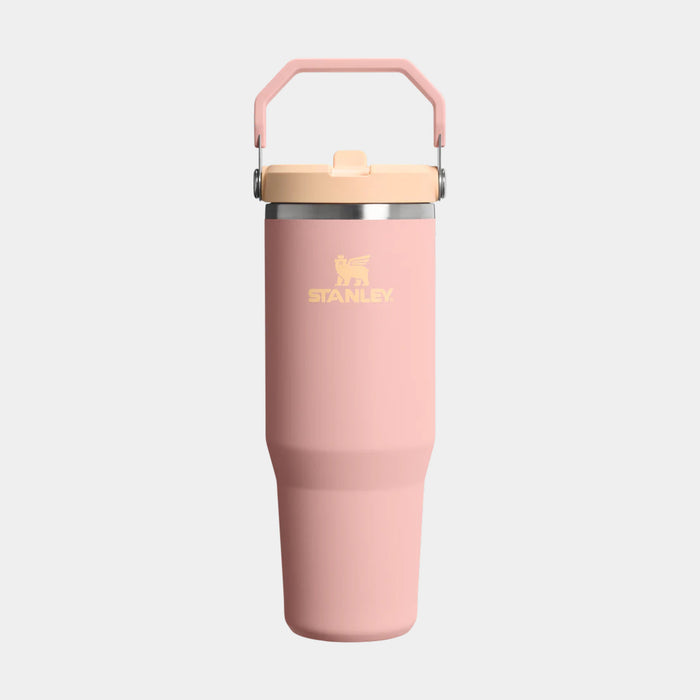 The IceFlow Flip Straw 2.0 30oz Mens Tumbler (Peach Rose)