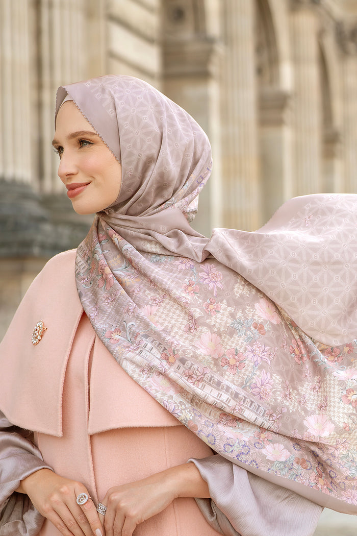 The Parisian 2.0 Satin Shawl - Chocolat