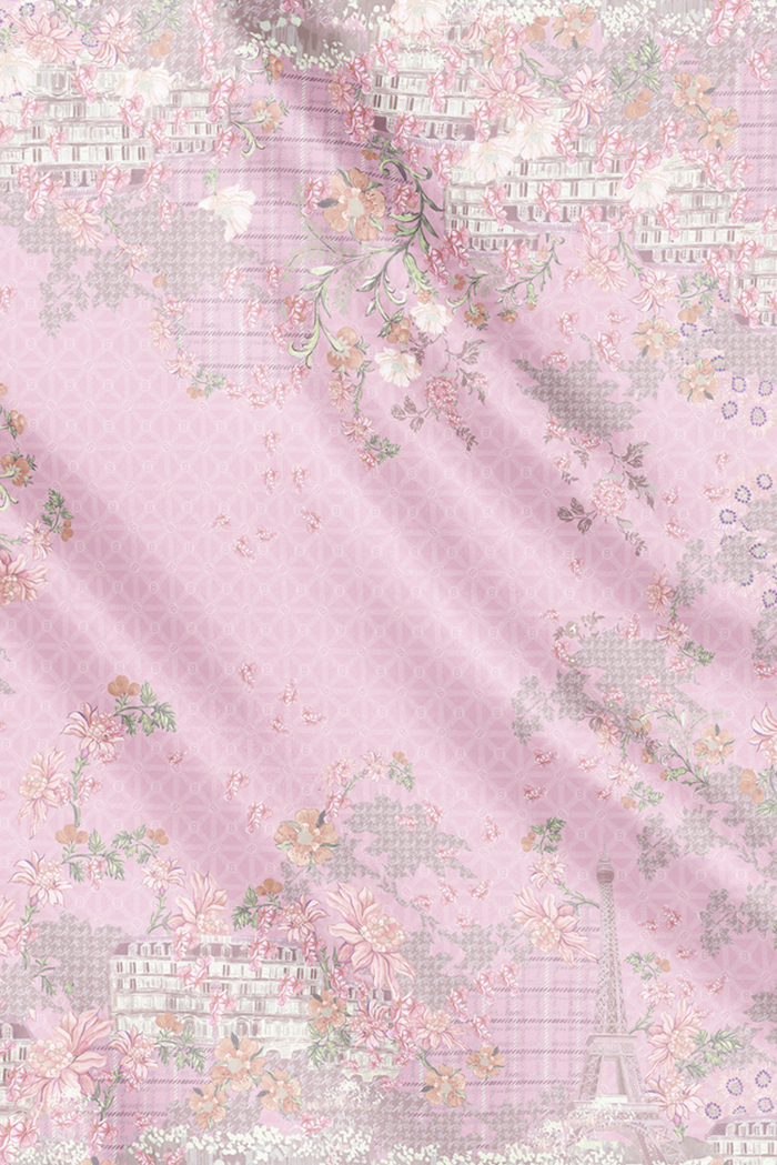The Parisian 2.0 Satin Shawl - Fraise