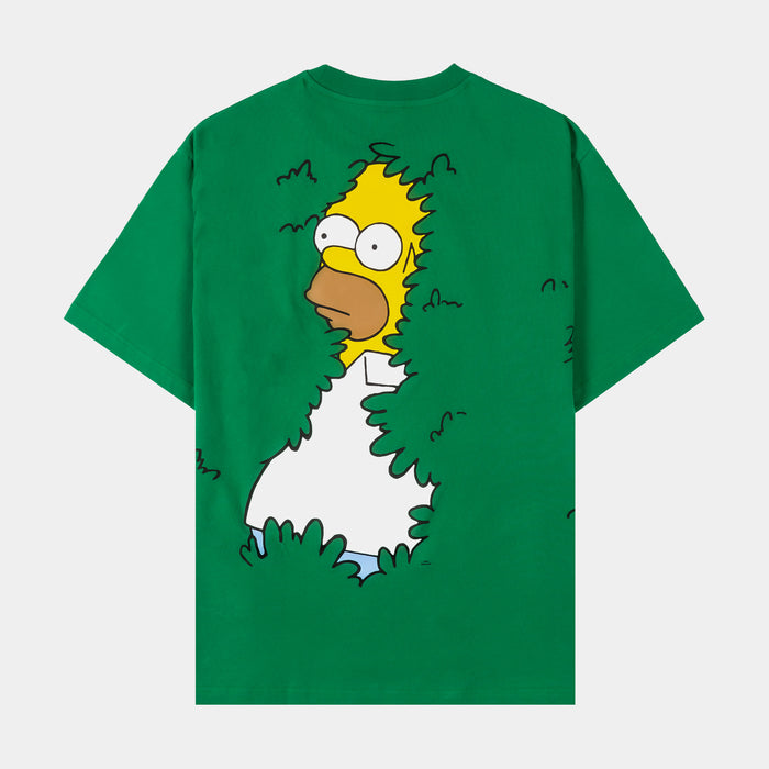 The Simpsons By Shoe Palace Bush Mens Short Sleeve Shirt (Green/Yellow)
