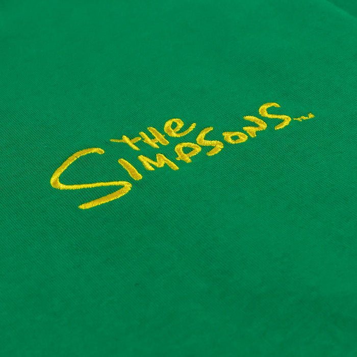 The Simpsons By Shoe Palace Bush Mens Short Sleeve Shirt (Green/Yellow)