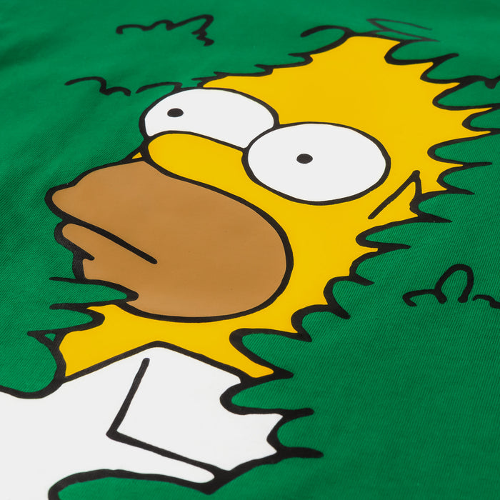 The Simpsons By Shoe Palace Bush Mens Short Sleeve Shirt (Green/Yellow)