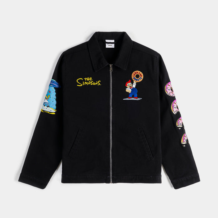 The Simpsons By Shoe Palace Donuts Work Mens Jacket (Black/Pink)