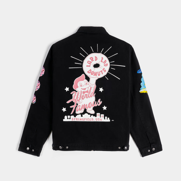 The Simpsons By Shoe Palace Donuts Work Mens Jacket (Black/Pink)