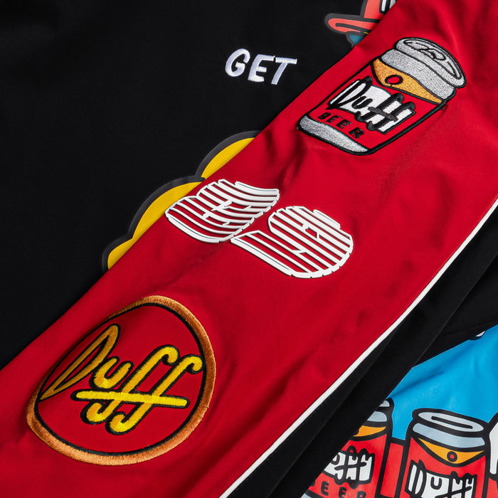 The Simpsons By Shoe Palace Duff Racing Mens Jacket (Black/Red)