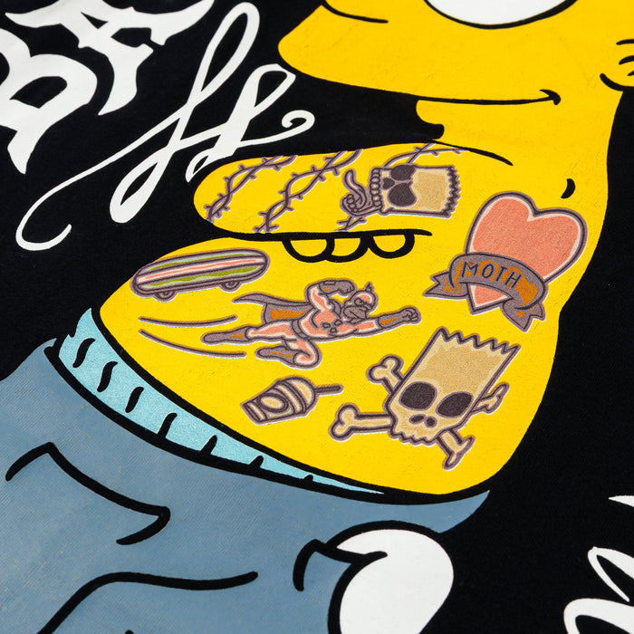 The Simpsons By Shoe Palace El Barto Mens Short Sleeve Shirt (Black/Yellow)