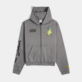 The Simpsons By Shoe Palace Family Zip Up Mens Hoodie (Grey/Black)