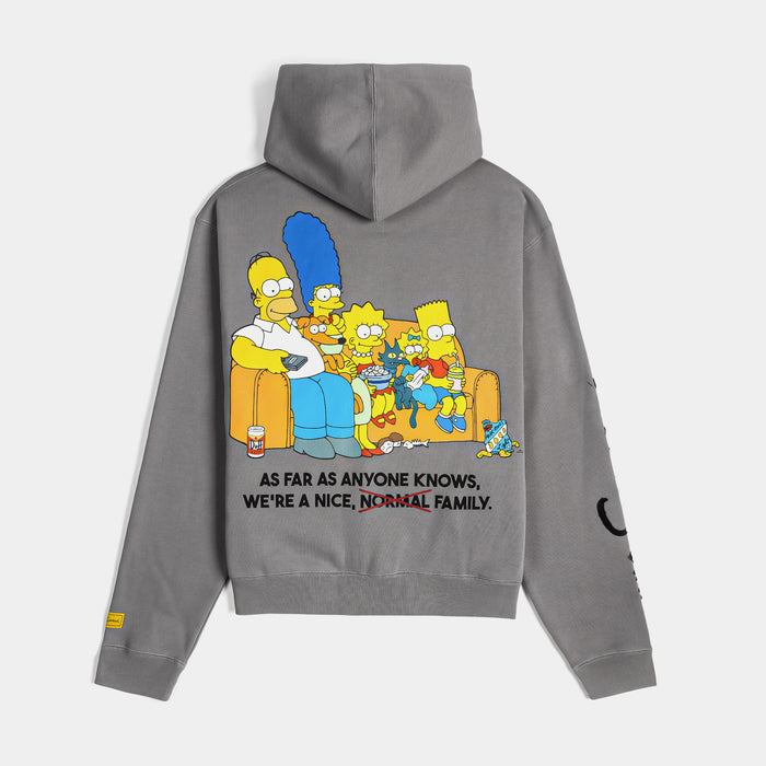 The Simpsons By Shoe Palace Family Zip Up Mens Hoodie (Grey/Black)