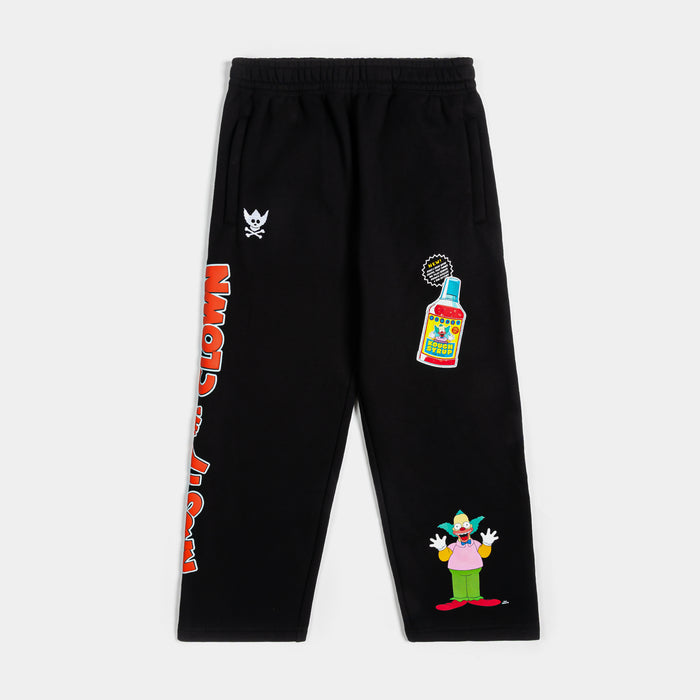 The Simpsons By Shoe Palace Krusty The Clown Mens Sweatpants (Black/Red)