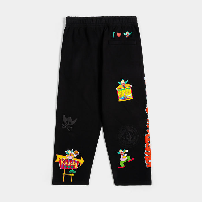 The Simpsons By Shoe Palace Krusty The Clown Mens Sweatpants (Black/Red)