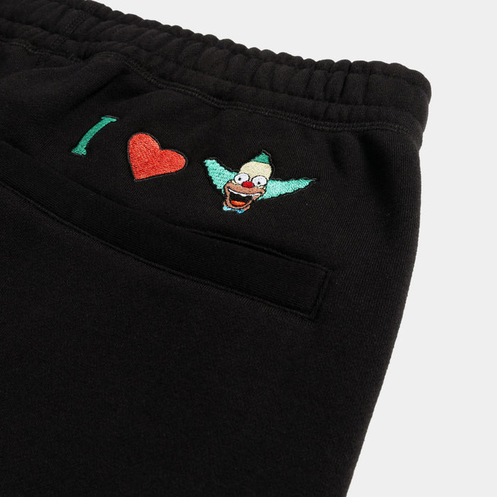 The Simpsons By Shoe Palace Krusty The Clown Mens Sweatpants (Black/Red)