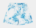 Tie Dye Paisley Hybrid Mens Shorts (Blue/White)