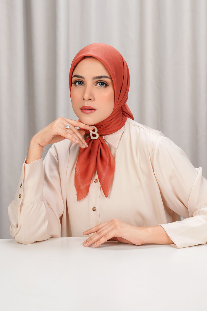 today's scarf in mango by buttonscarves
