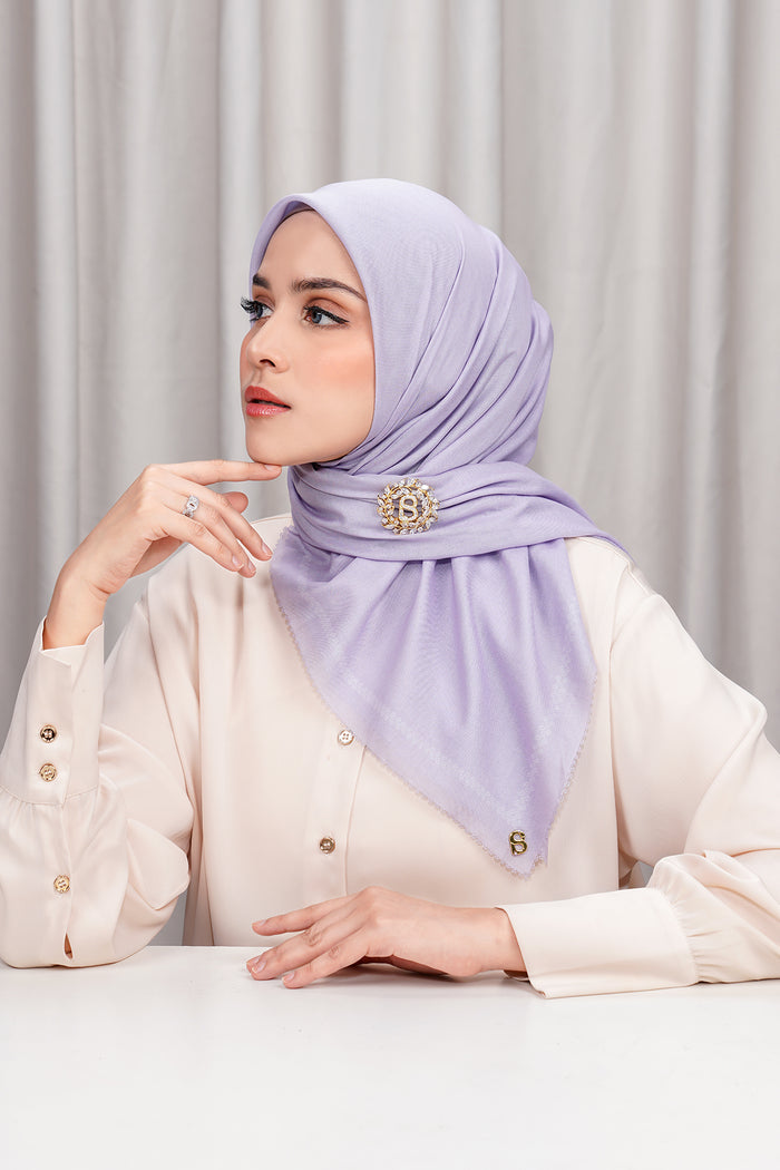 today's scarf in mity lilac by buttonscarves side view