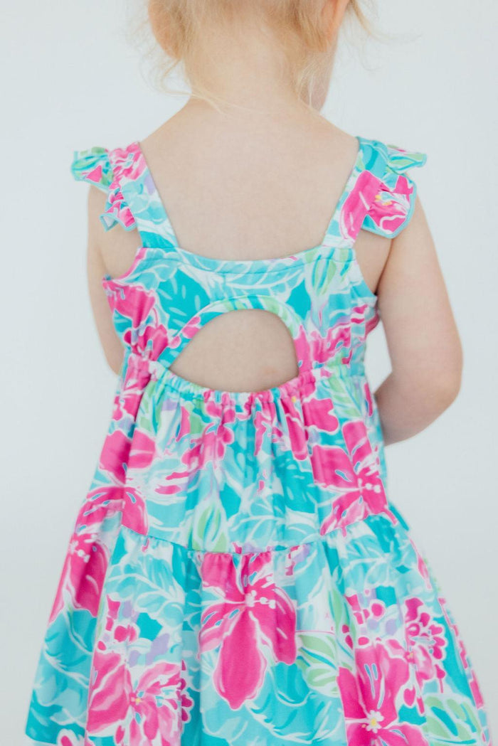 Tropical Punch Ruffle Maxi Dress-Mila & Rose ®