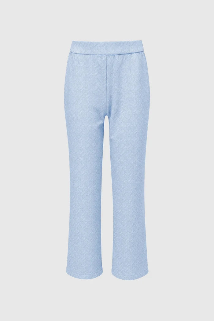 tropical26 basic pants in blue by buttonscarves