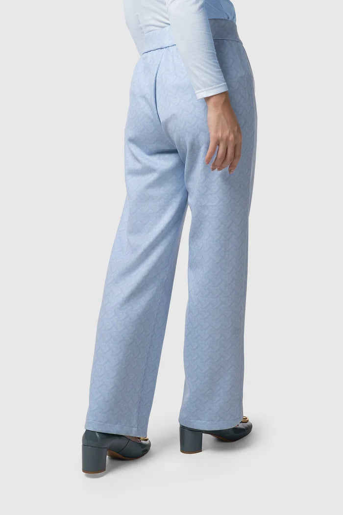 tropical26 basic pants in blue by buttonscarves back view