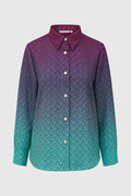 tropical26 basic shirt in fuchsia/teal by buttonscarves