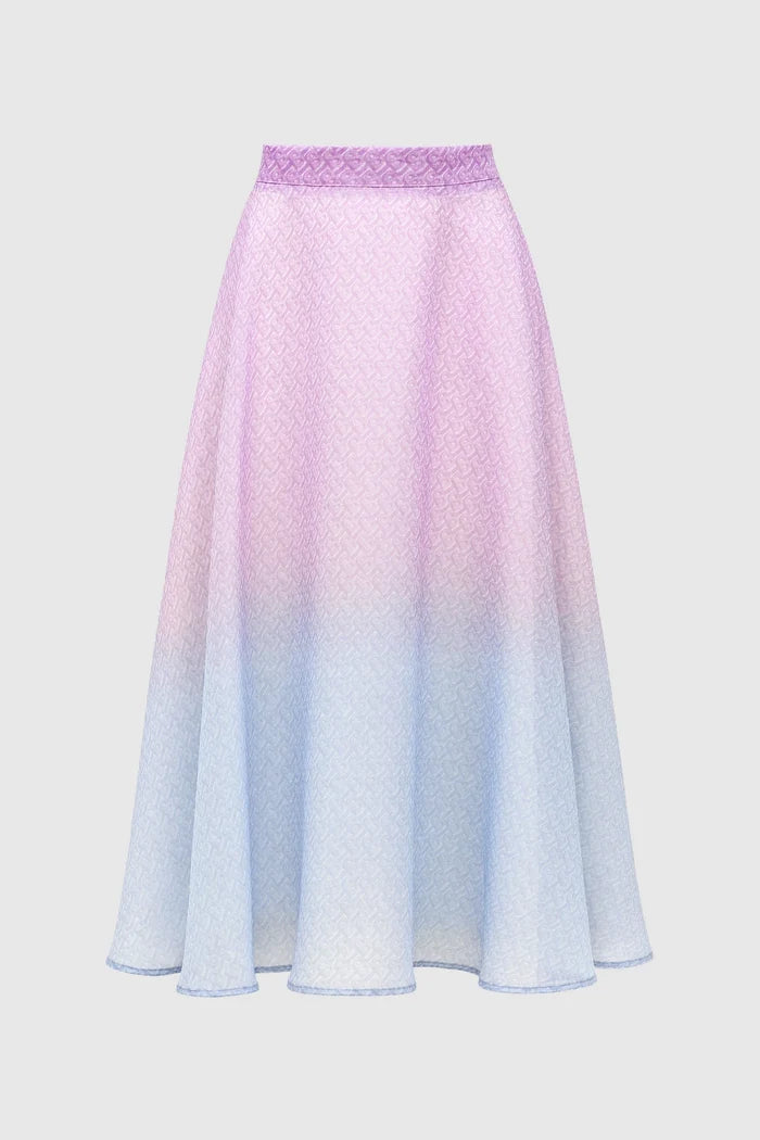 tropical26 maxi skirt in pink/blue by buttonscarves