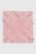 tulip printed square scarf in morganite by buttonscarves