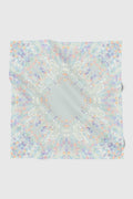 tulip printed square scarf in pearl by buttonscarves