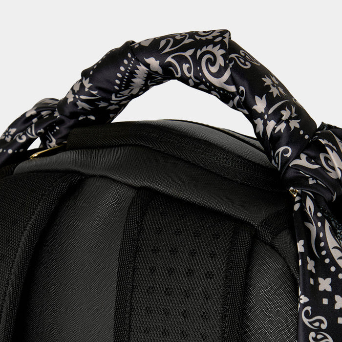 Tupac Mens Backpack (Black/White)