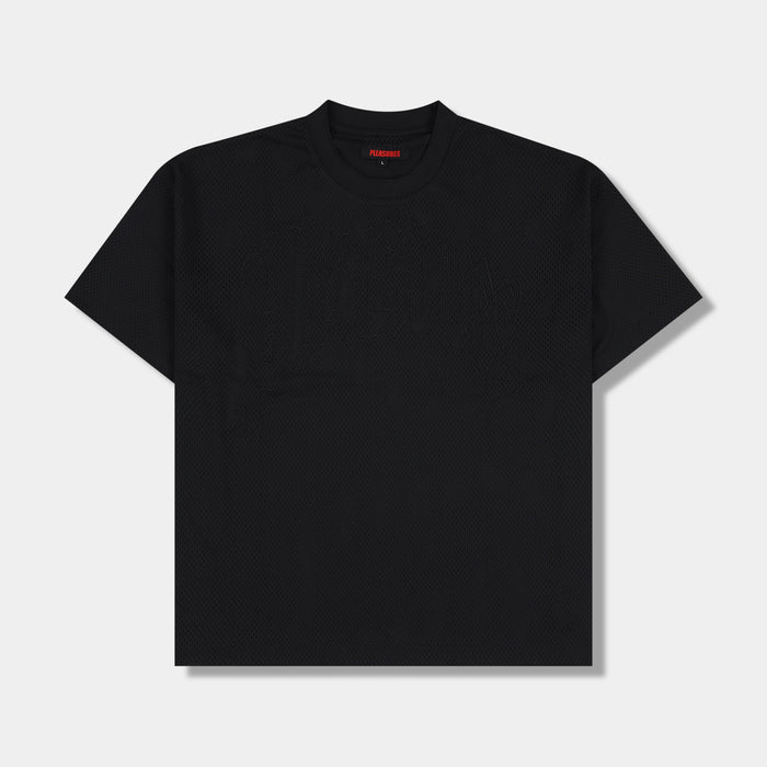 Twitch Mesh Mens Short Sleeve Shirt (Black/Black)