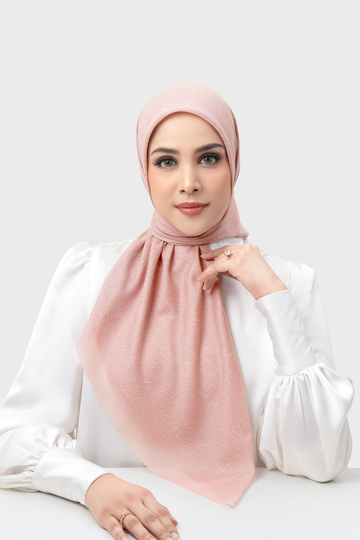 Typograph Square - Peach Beige