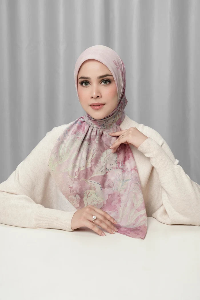 under the sea scarf jellyfish by buttonscarves front view