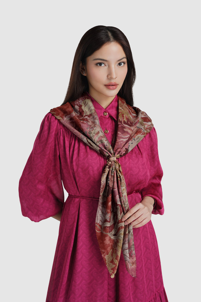 buttonscarves under the sea scarf king crab styled outfit