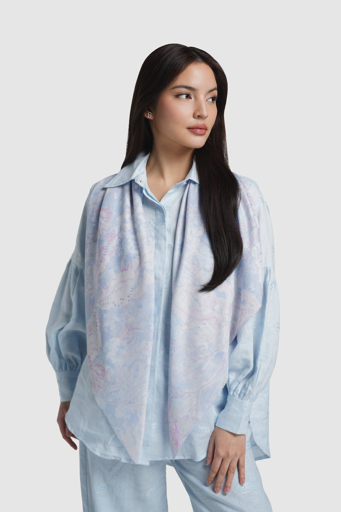 buttonscarves under the sea scarf ocean styled outfit