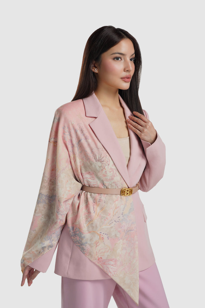 buttonscarves under the sea scarf sea fan styled outfit