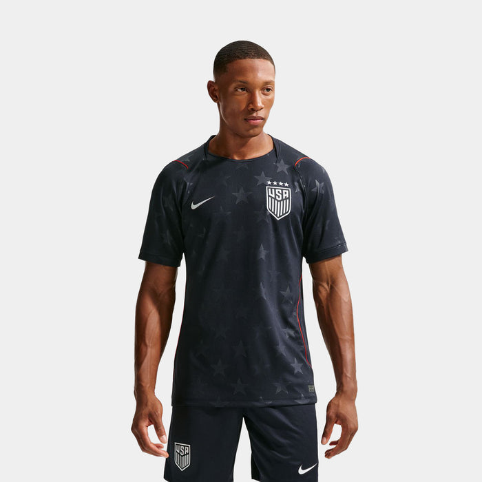 USWNT 2026 Stadium Away Dri Fit Soccer Replica Mens Jersey (Dark Obsidian/Pure Platnium)
