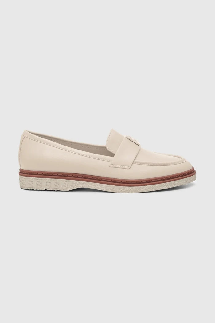 vachya loafer lamb women's loafer detailed stitching