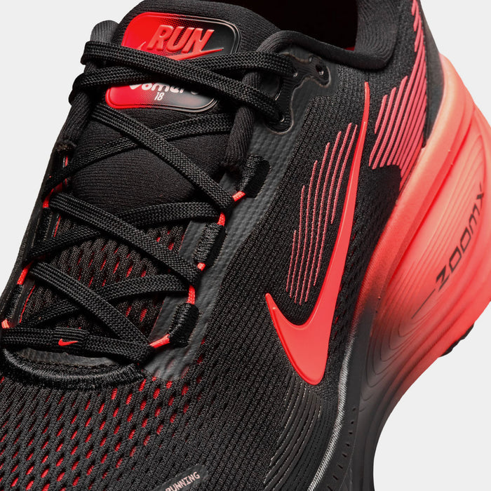 Vomero 18 Mens Running Shoes (Black/Bright Crimson/University Red)