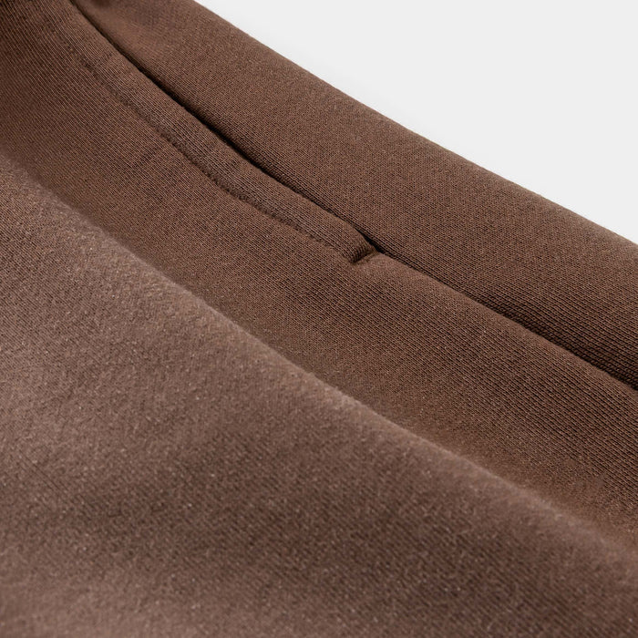 Washed Fleece Mens Shorts (Brown/Brown)