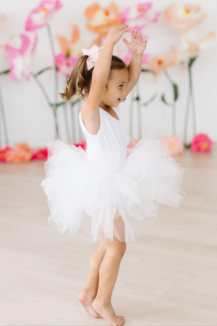White Tank Tutu Leotard-Mila & Rose ®