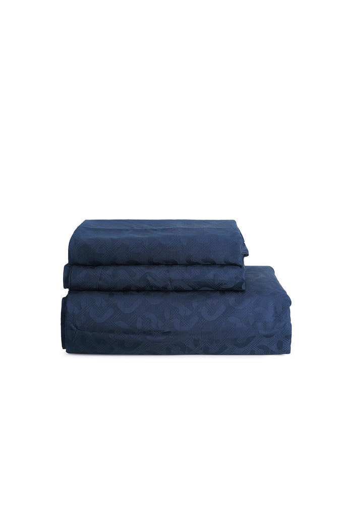 Wicker Duvet King - Navy