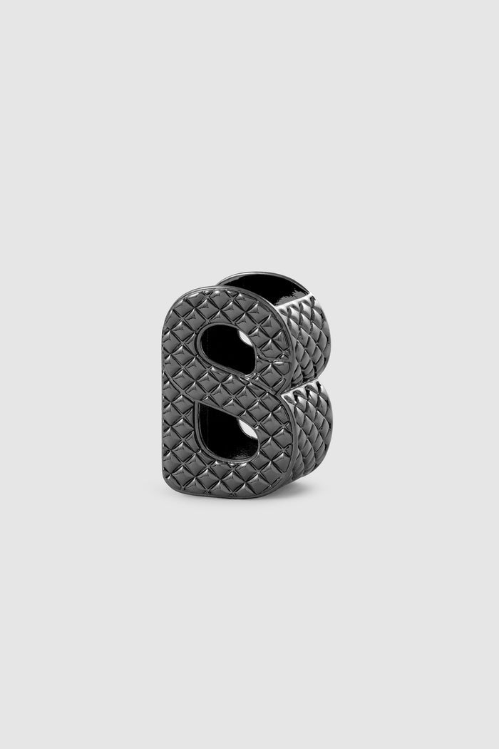 Wicker Ring Brooch - Hematite