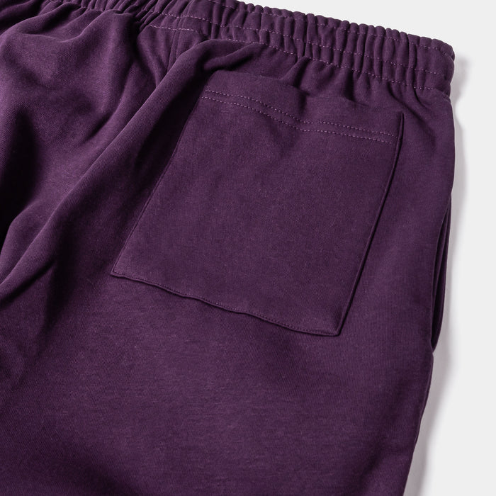 Wide Leg Fleece Mens Pants (Purple)