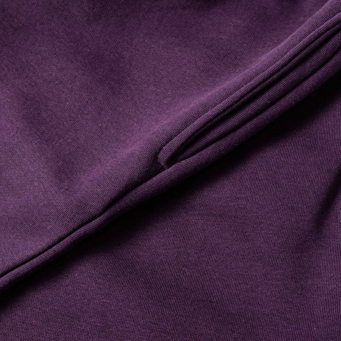 Wide Leg Fleece Mens Pants (Purple)