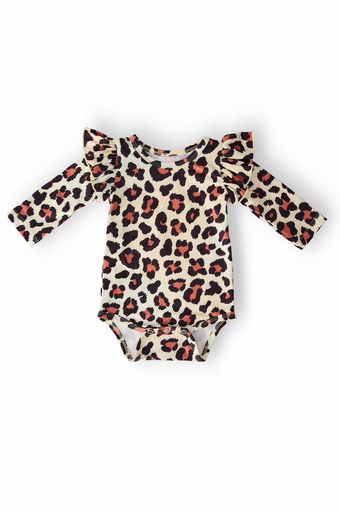 Wild One L/S Flutter Bodysuit-Mila & Rose ®