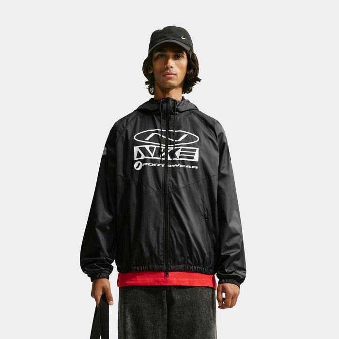 Windrunner Storm Fit Graphic Mens Jacket (Black/Black/Black)
