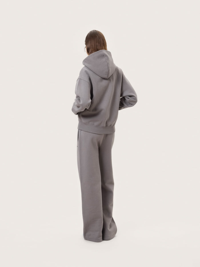 Womens Heavyweight Straight Leg Track Pants—Slate Escape