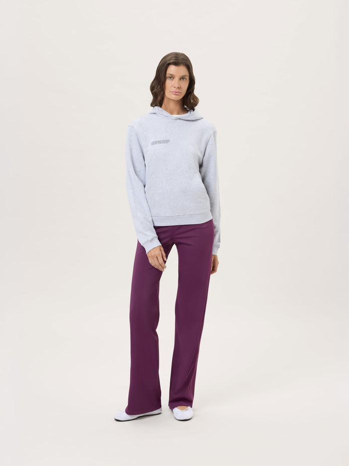 Womens Midweight Hoodie—Grey Marl