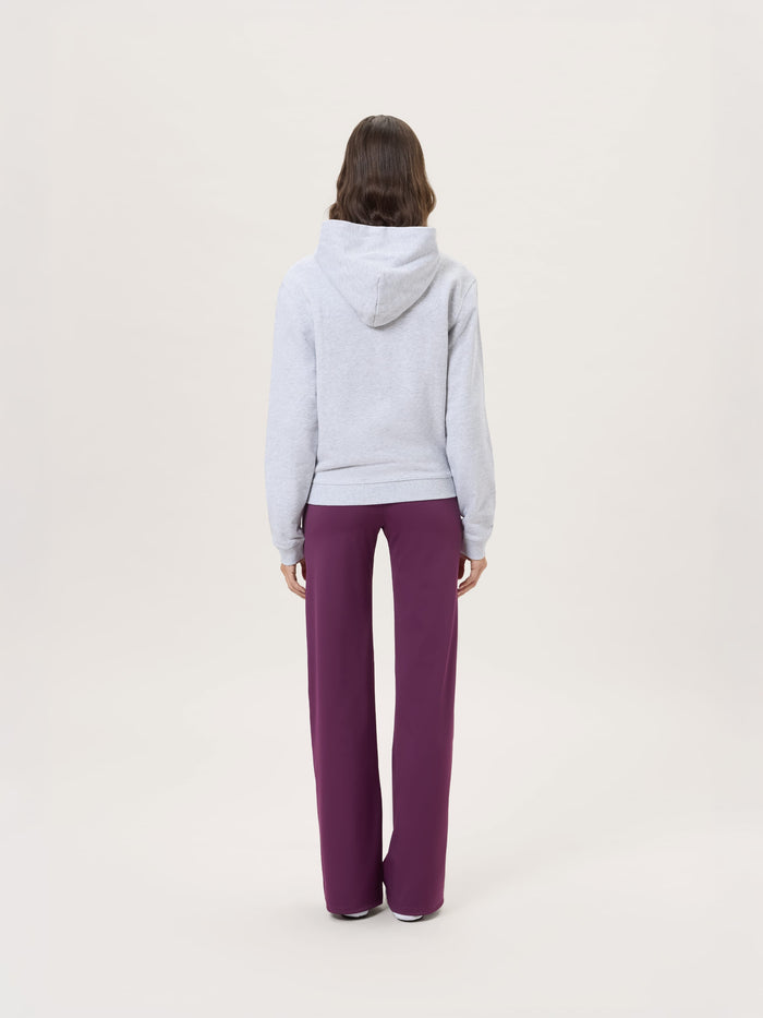 Womens Midweight Hoodie—Grey Marl