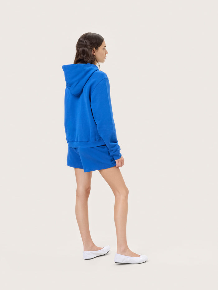 Womens Midweight Shorts—Gaia Blue