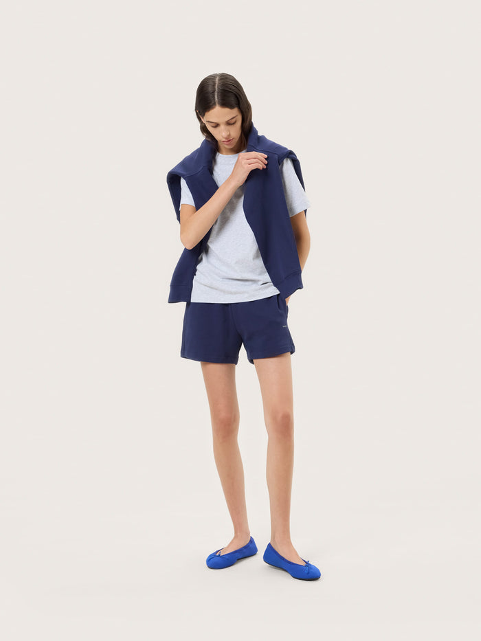 Womens Midweight Shorts—Ocean Navy